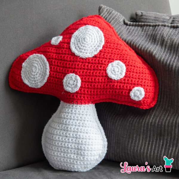 Crochet Mushroom Pillow Pattern