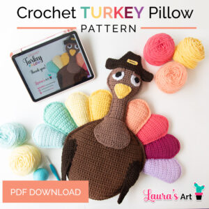 Crochet Turkey Pillow