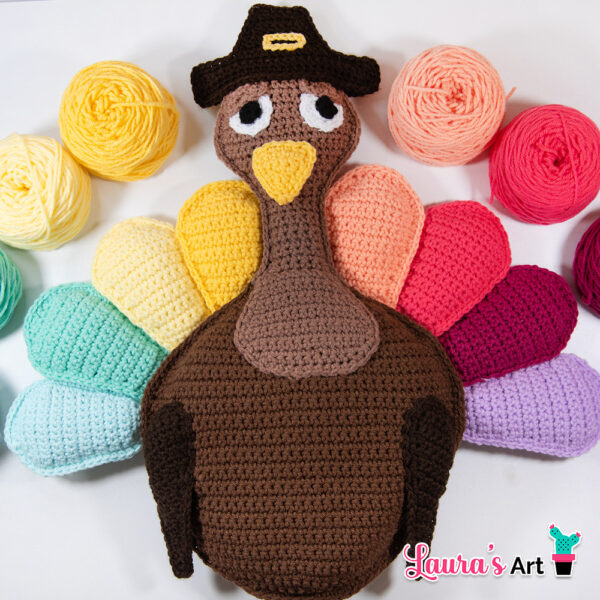 Crochet Turkey Pillow Pattern - Amigurumi Pattern