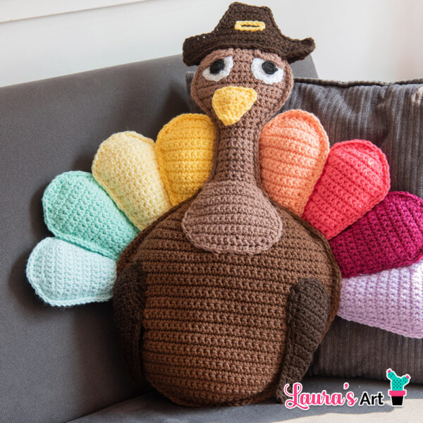 Crochet Turkey Pillow Pattern - Amigurumi Pattern