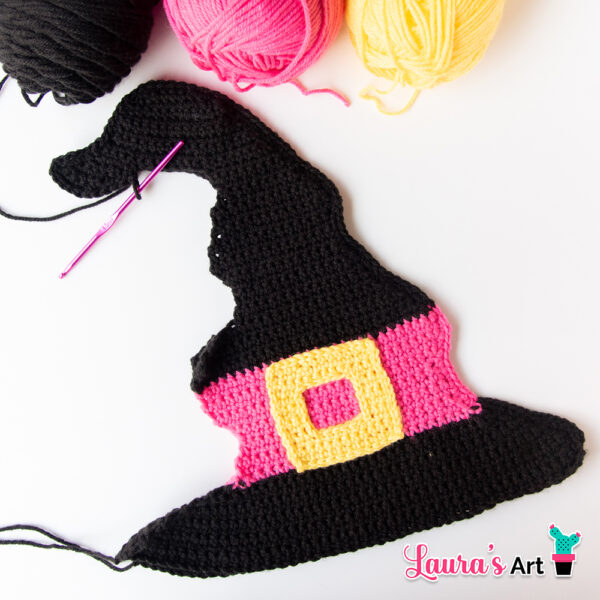 Witch Hat Crochet Pillow - Crochet Pattern