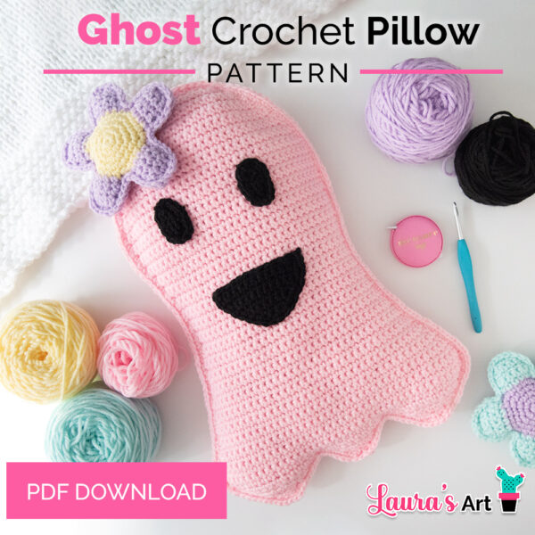 Ghost Crochet Pillow - Pattern