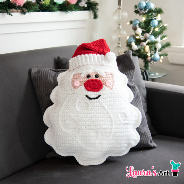 Santa Claus Crochet Amigurumi Pillow Pattern