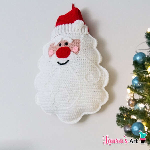 Santa Claus Crochet Amigurumi Pillow Pattern