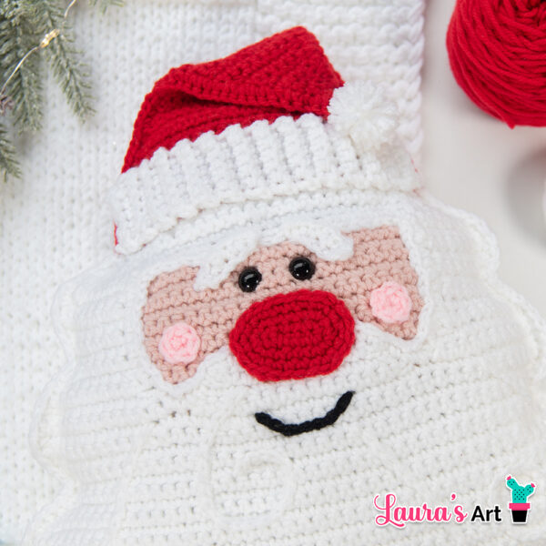 Santa Claus Crochet Amigurumi Pillow Pattern