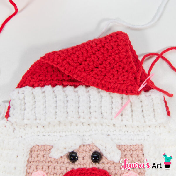 Santa Claus Crochet Amigurumi Pillow Pattern