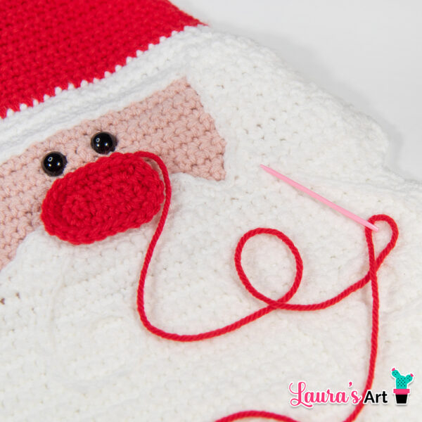 Santa Claus Crochet Amigurumi Pillow Pattern