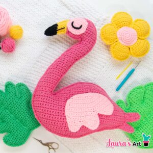 Como hacer una Almohada de Flamingo a Crochet - Flamingo XL Amigurumi