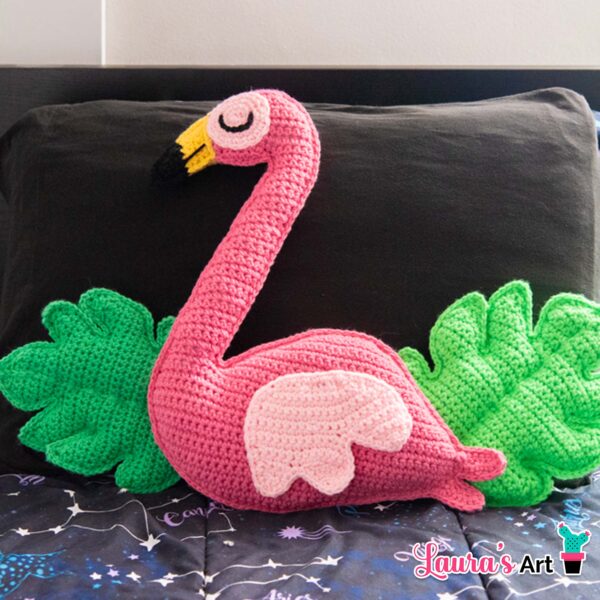 Como hacer una Almohada de Flamingo a Crochet - Flamingo XL Amigurumi