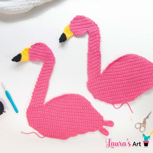 Como hacer una Almohada de Flamingo a Crochet - Flamingo XL Amigurumi