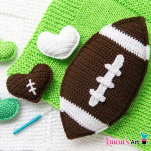 Crochet Football Pillow - PDF Crochet Pattern