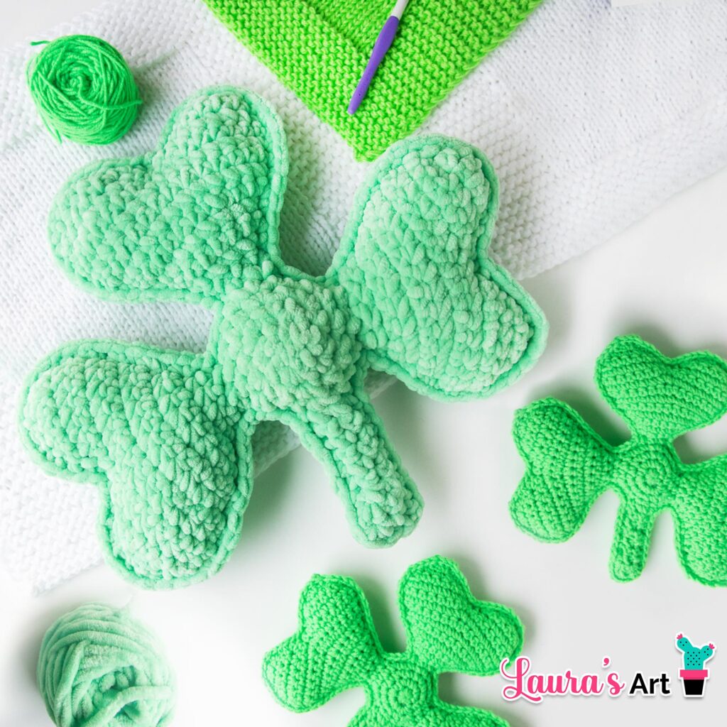 Como hacer un amigurumi de Trebol a Crochet - Patron gratuito