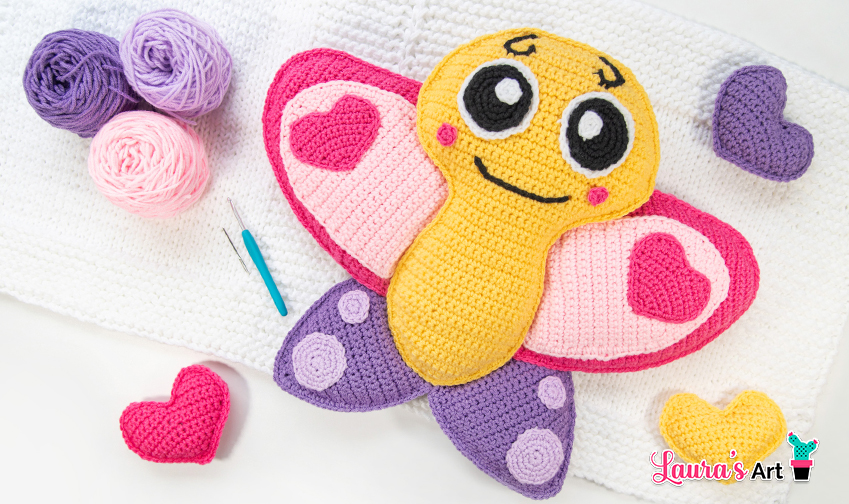 2. Crochet XL Butterfly Amigurumi 