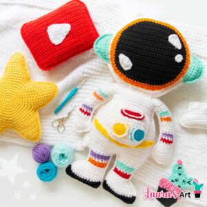 Amigurumi XL de Astronauta a corchet