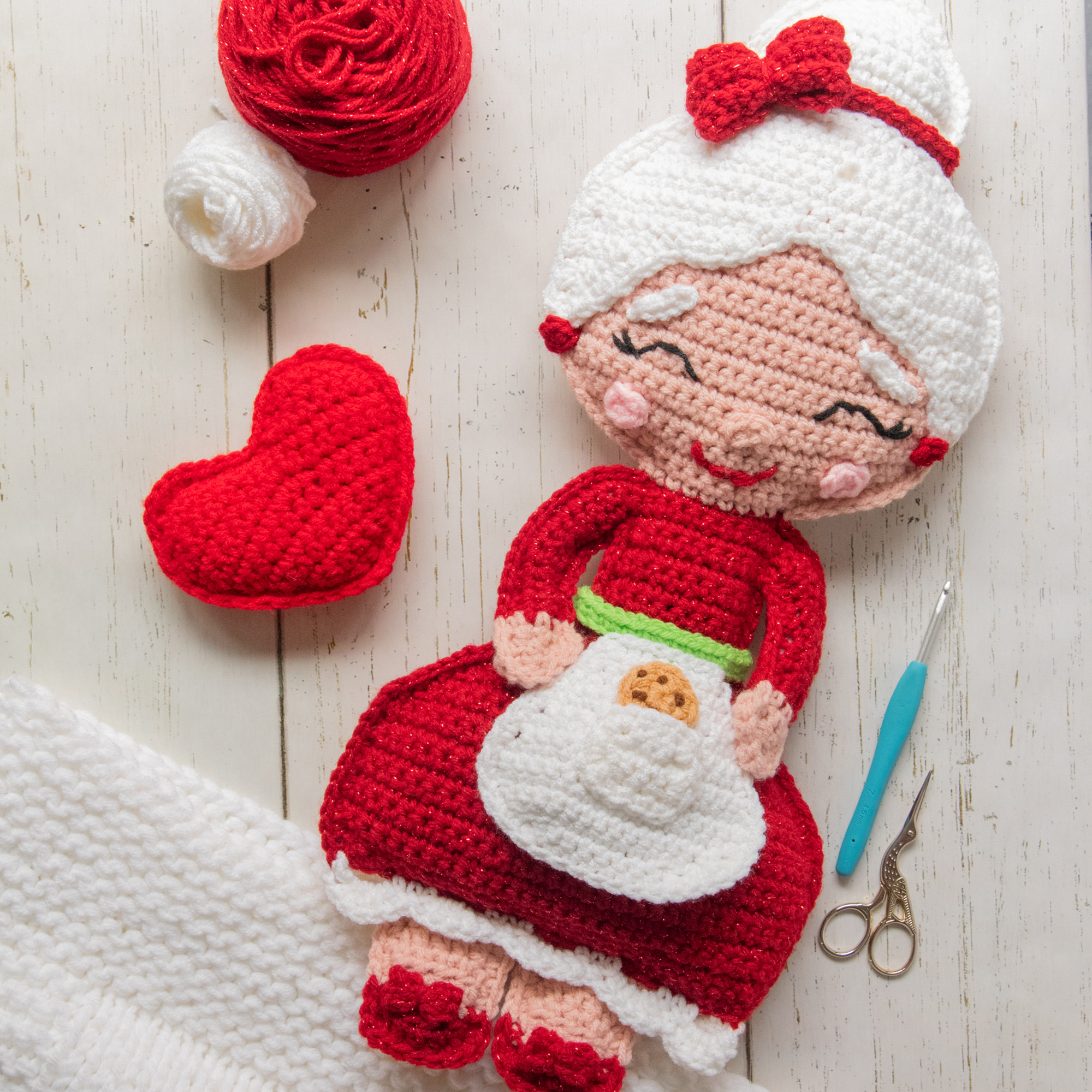 Abuelita Santa Claus a Crochet - Patron a crochet