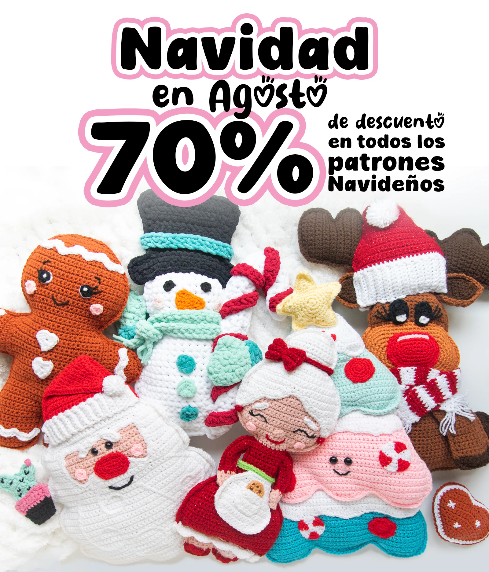 Navidad en Agosto - 70% de descuento en todos los patrones navideños