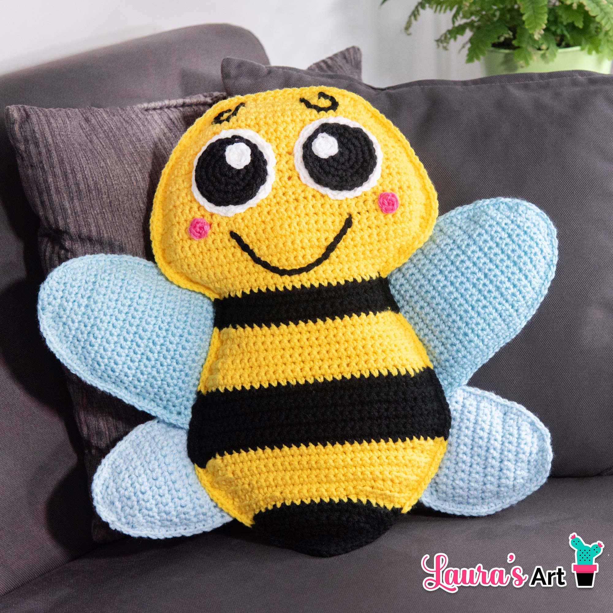 Amigurumi XL de Abeja a Crochet - Patron a crochet