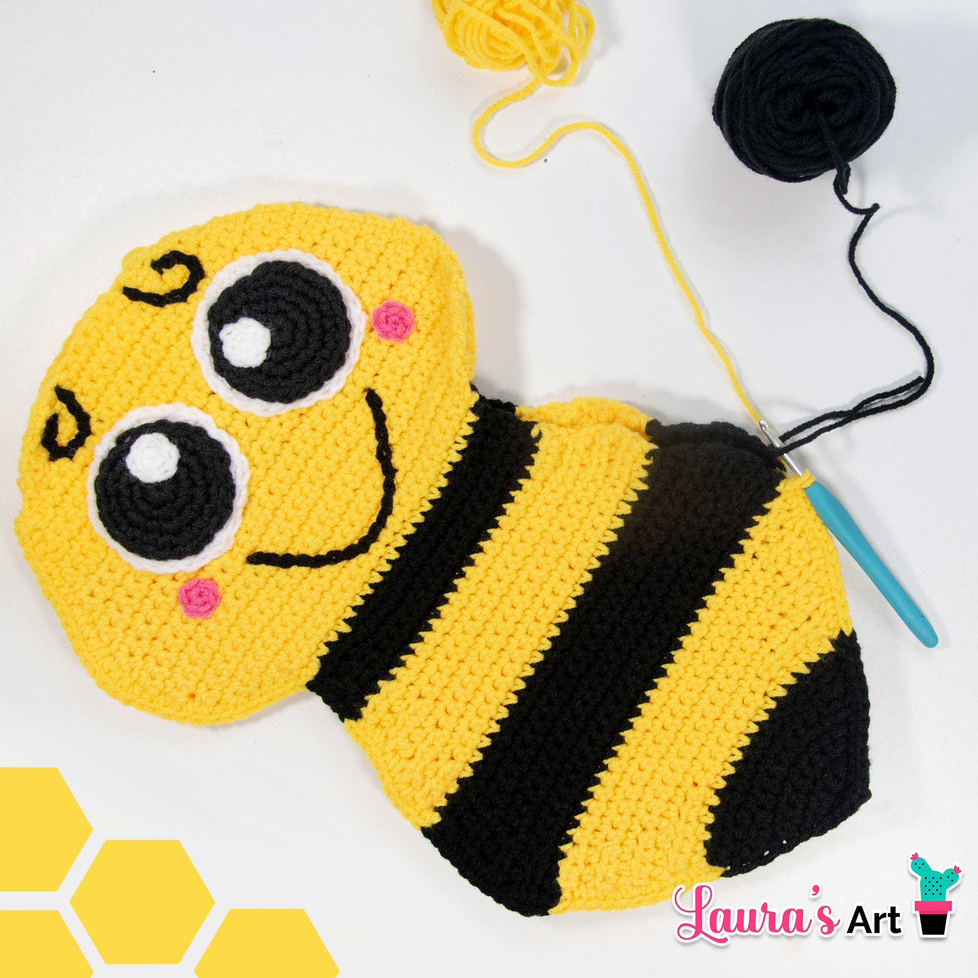 Amigurumi XL de Abeja a Crochet - Patron a crochet
