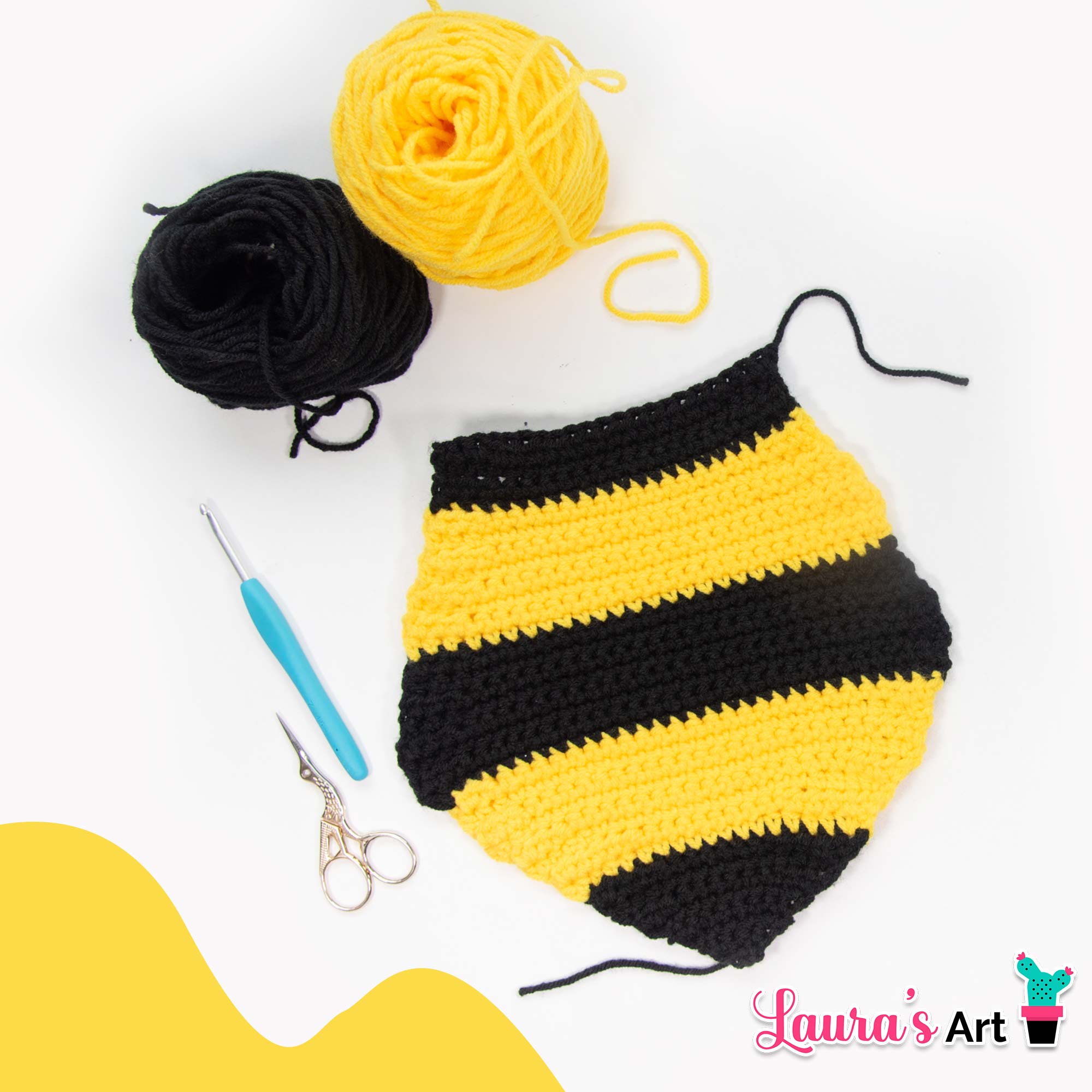 Amigurumi XL de Abeja a Crochet - Patron a crochet