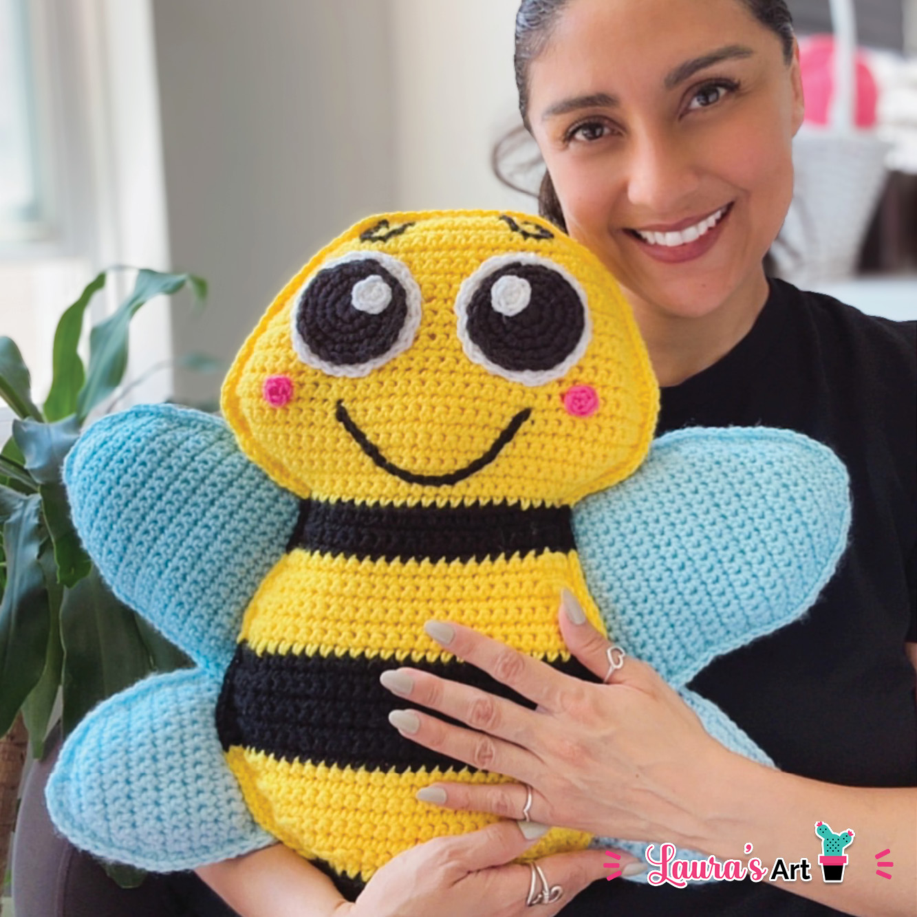 Amigurumi XL de Abeja a Crochet - Patron a crochet