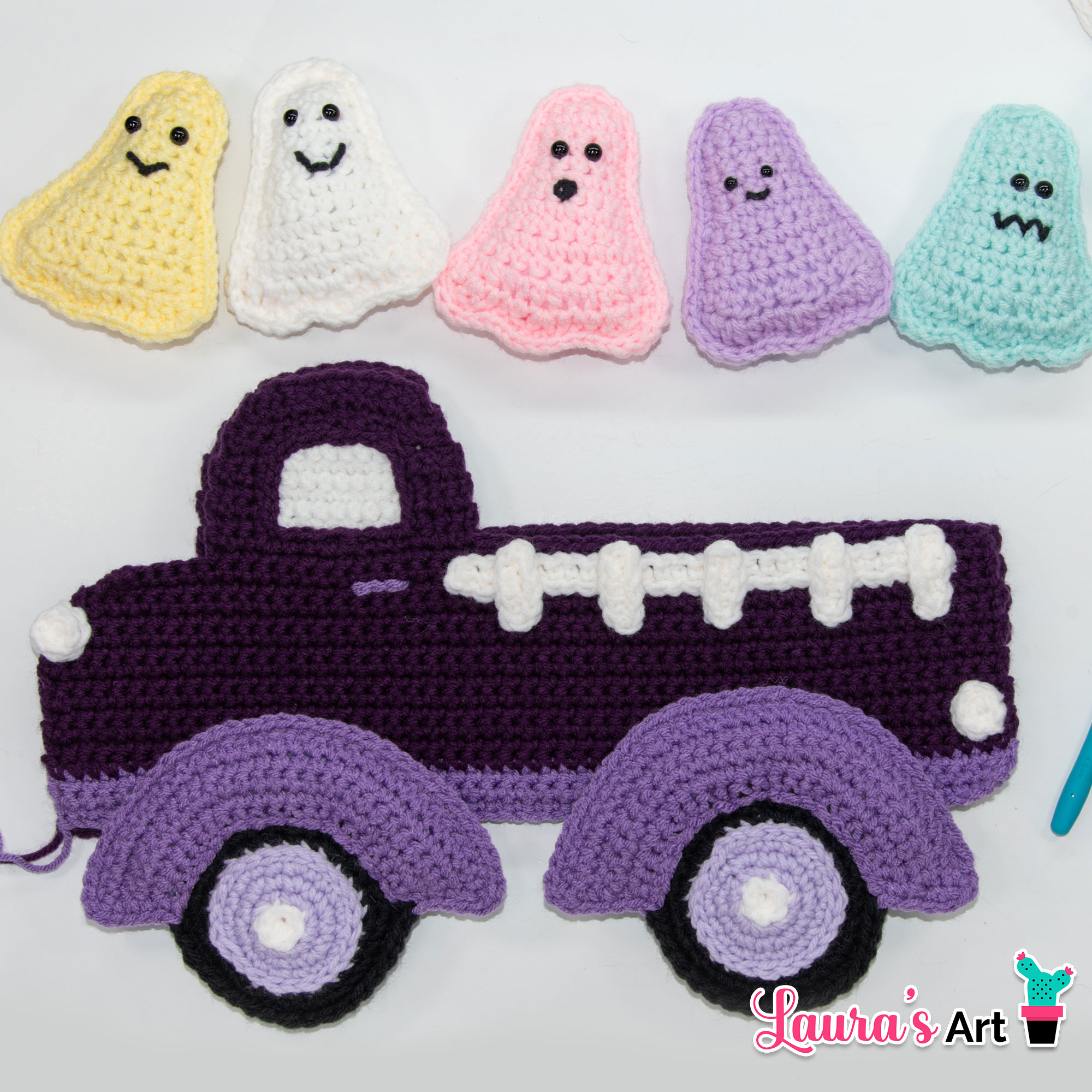 Camioneta de Fantasmas a Crochet