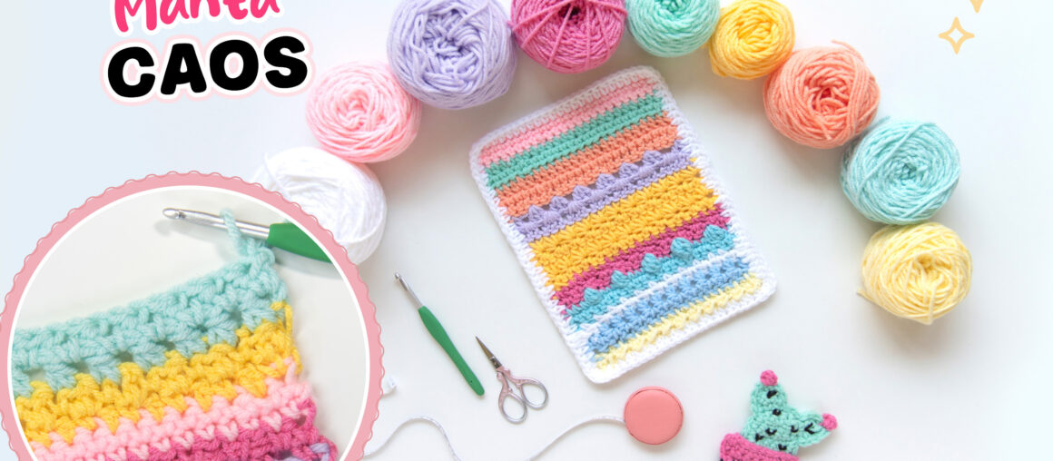 Manta Caos a Crochet: una manta donde el azar decide cada paso