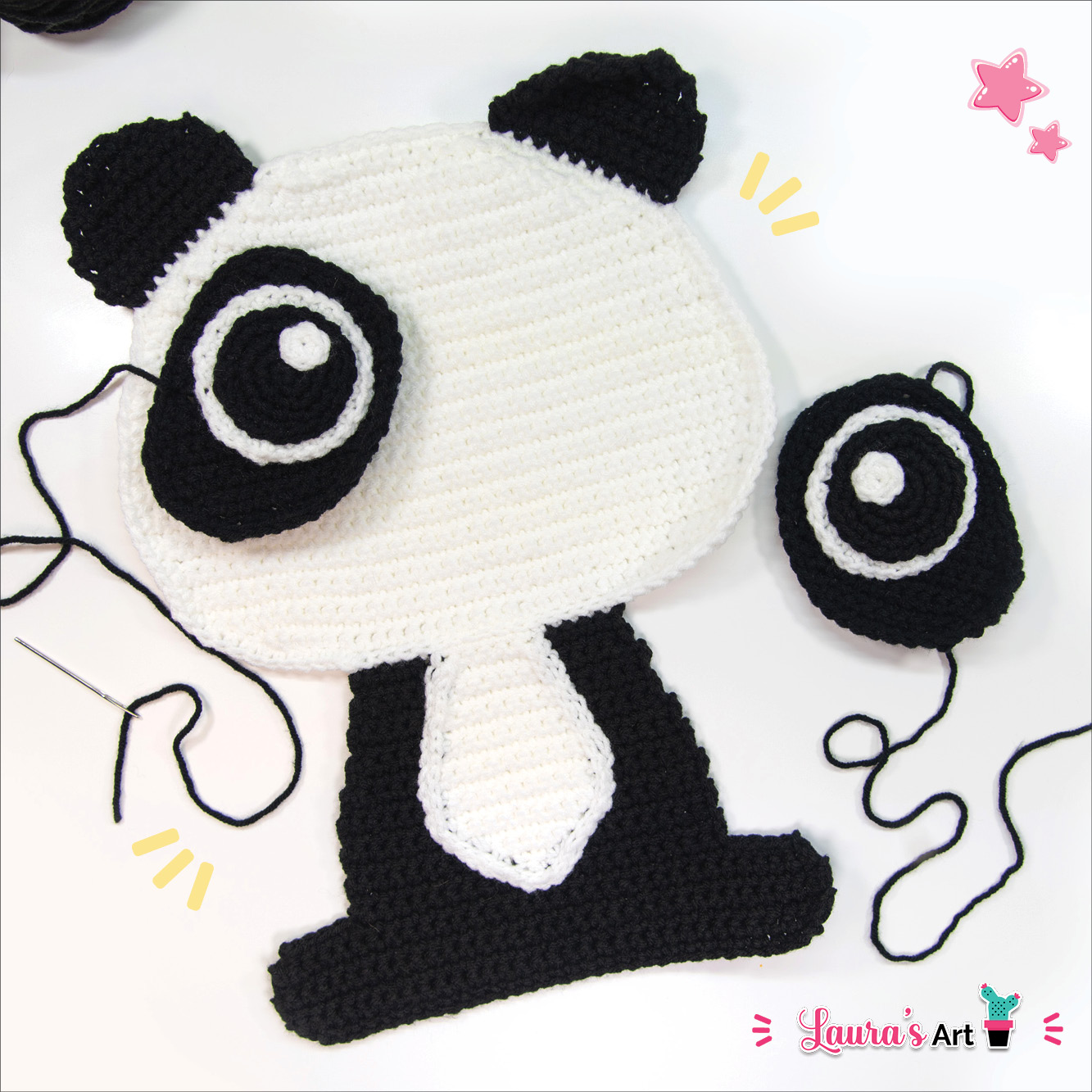 Oso Panda a Crochet - Amigurumi XL