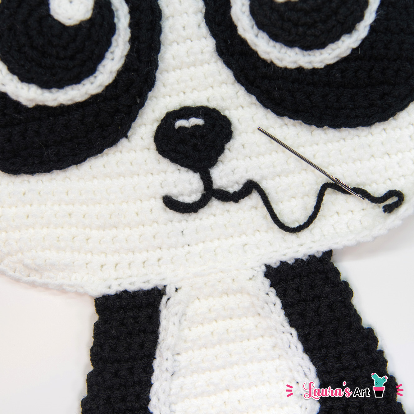 Oso Panda a Crochet - Amigurumi XL