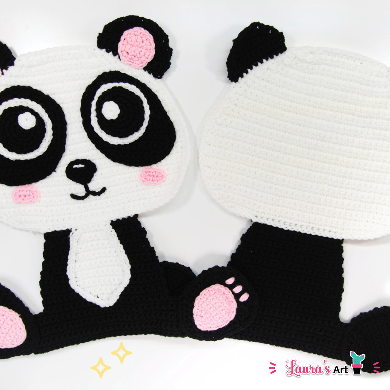 Oso Panda a Crochet - Amigurumi XL