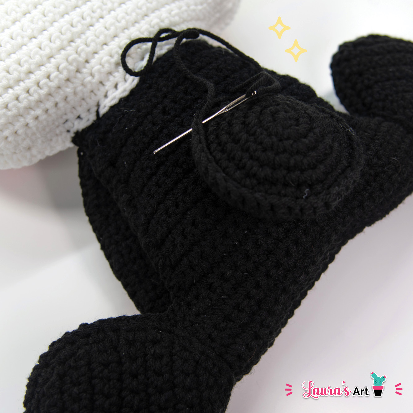 Oso Panda a Crochet - Amigurumi XL