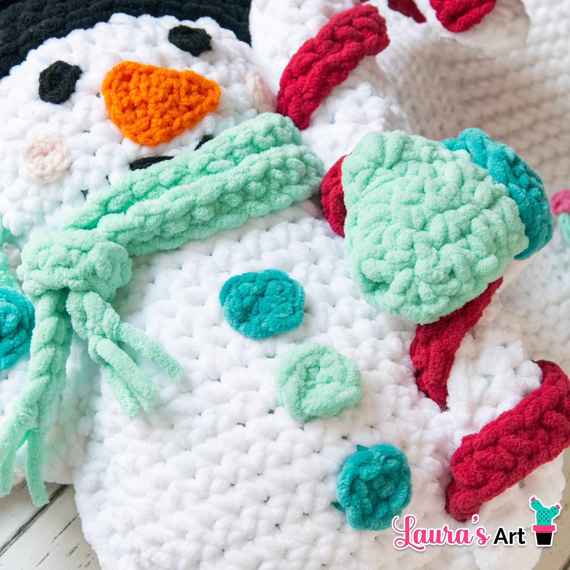 Crochet Snowman - Crochet pattern