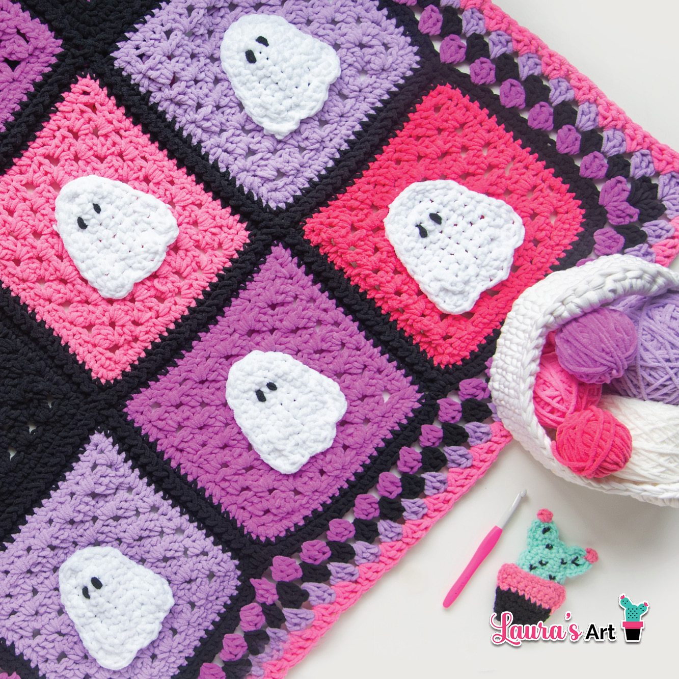 Crochet Ghost Blanket Pattern