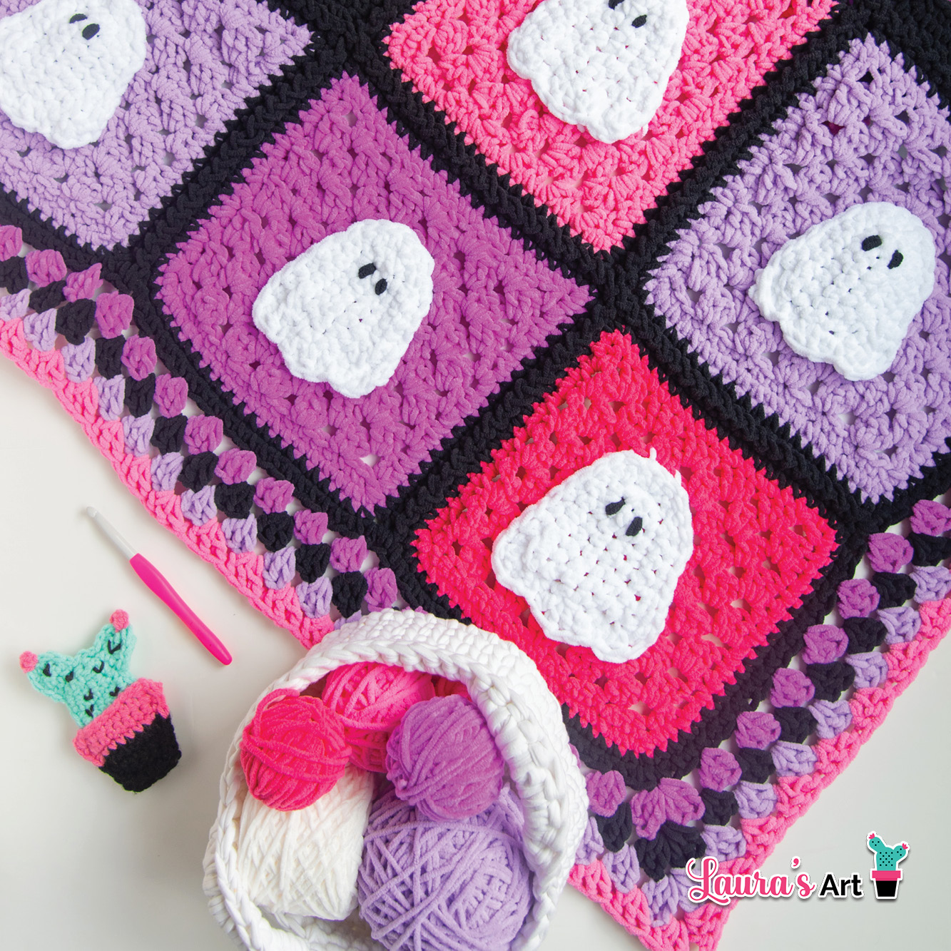 Crochet Ghost Blanket Pattern
