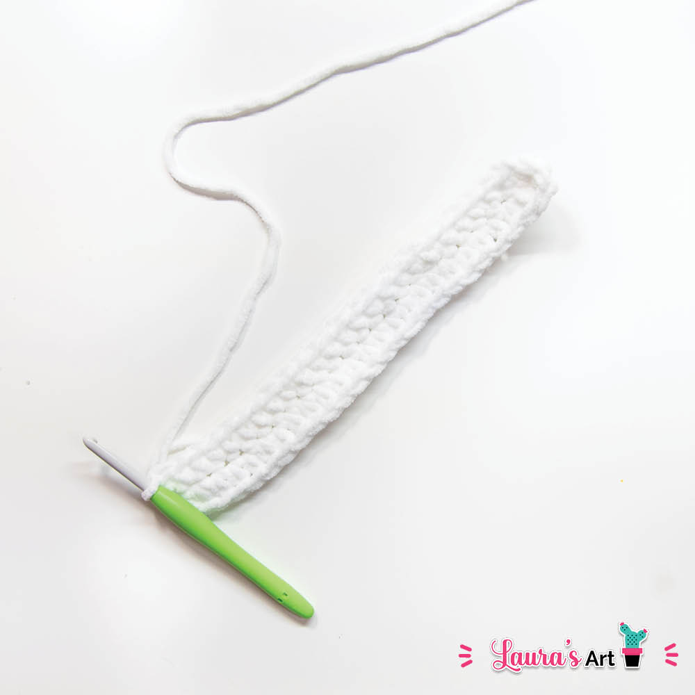 Crochet Ghost with heart-shaped sunglasses